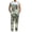Emerald Green Camo, variant on Camo Overalls for Men Work Utility Coveralls Bibs Romper Jumpsuit with Zipper Fly