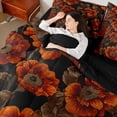 thumbnail image 4 of Homewish Teenagers Adults Retro Chic Floral Bedding Comforter Set 7-Piece,Vintage Aesthetic King Bedding Sets,Exotic Style Ultra Soft Bed Sheets,Breathable Home Decor,Reversible, 4 of 8