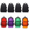 thumbnail image 2 of Purple Camera Backpack Waterproof Camera Bag Large Capacity Camera Case with Laptop Rain Cover for Outdoor Travel Photographer Lover, 2 of 8