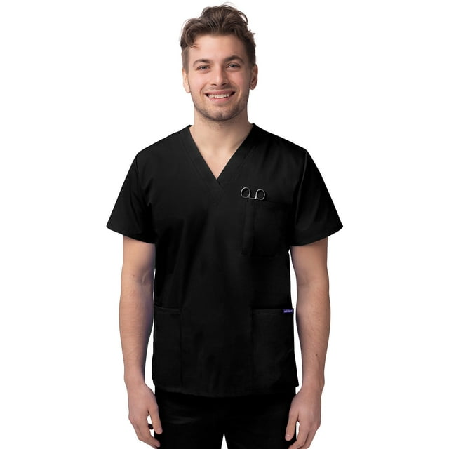 Sivvan Unisex V-Neck 3 Pocket Scrub Top (Available in 15 Colors)
