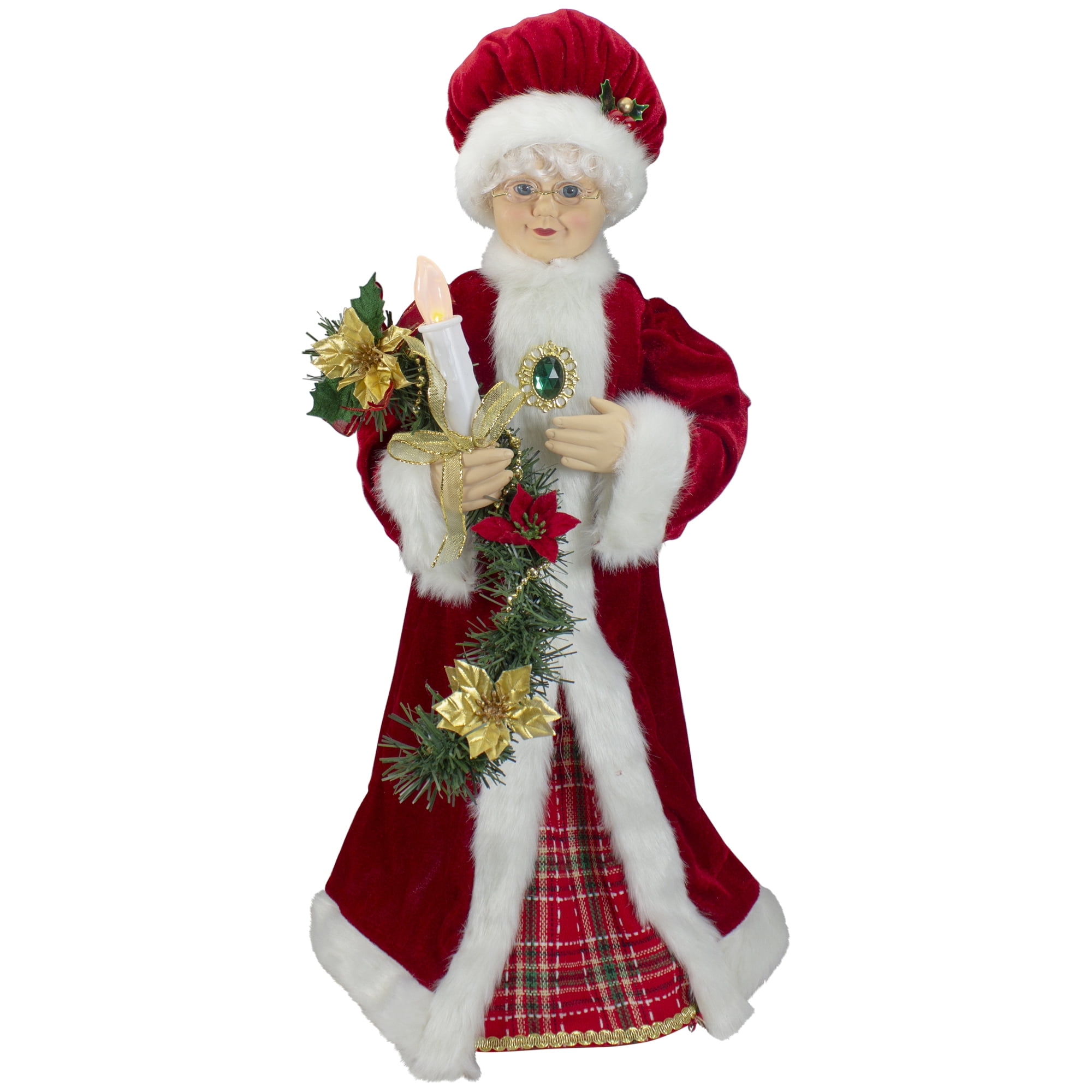 Christmas Woman Women from Santa Claus Mrs Claus Figurine Dollhouse 1:12 