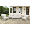 thumbnail image 2 of Pemberly Row Table Cocktail de Patio Moderne Côtier en Aluminium Gris, 2 of 10