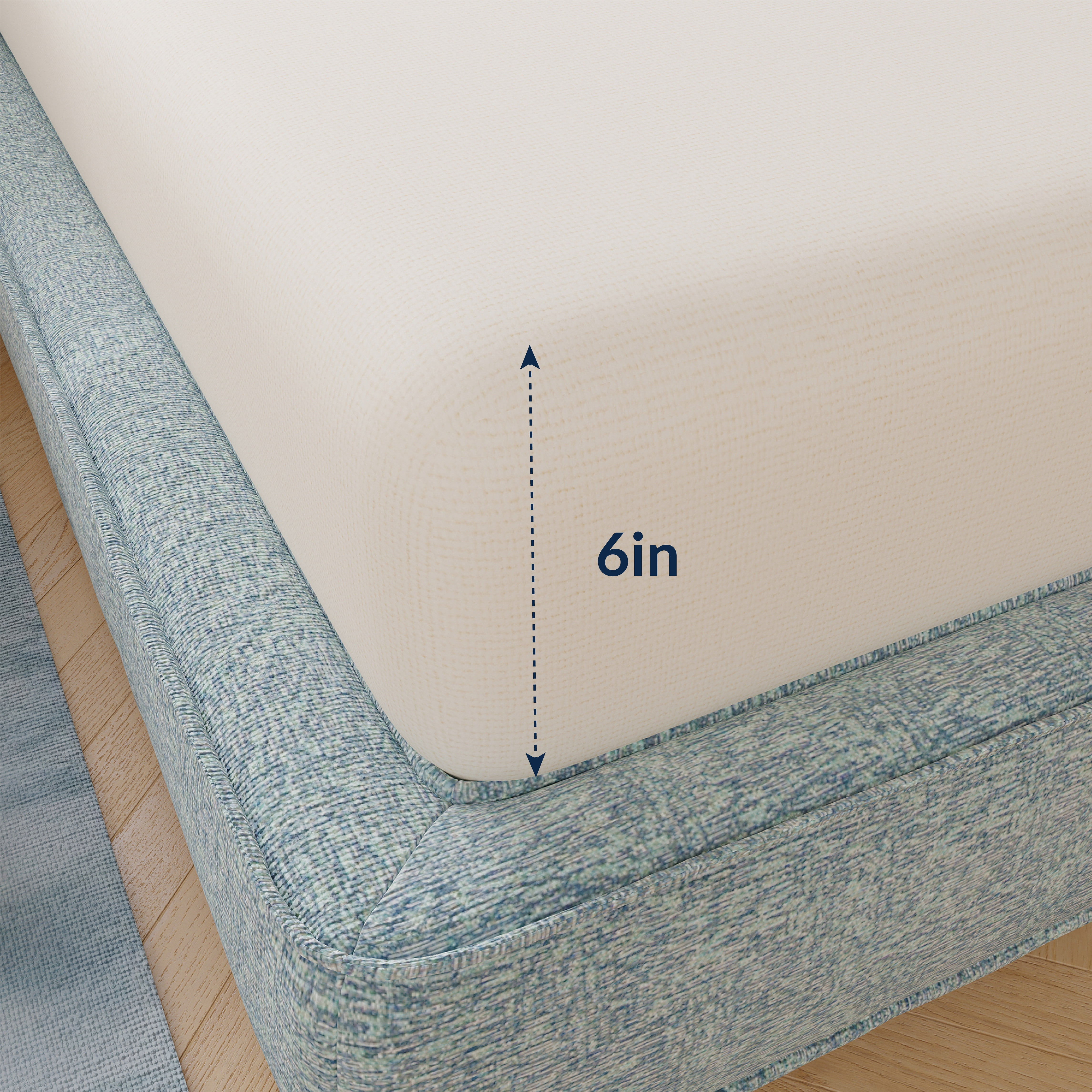 EGOHOME Horizon 6” Twin, Medium Gel Memory Foam Mattress