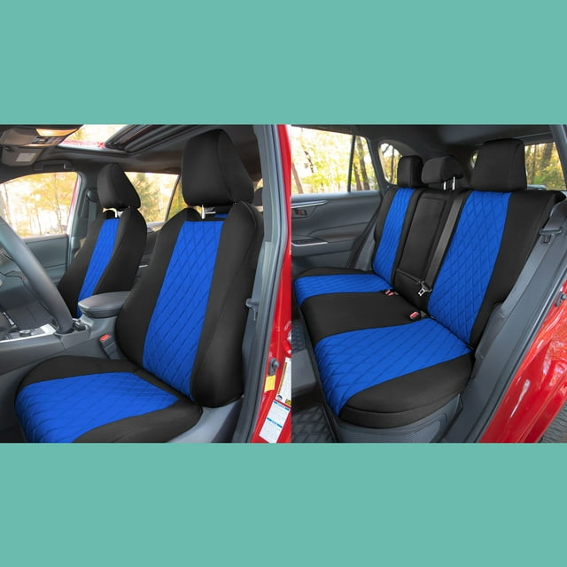 FH Group Neosupreme Custom Fit Seat Covers for 2019-2022 Toyota Rav4 LE | XLE | Limited Limited Full Set