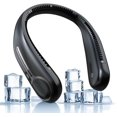 thumbnail image 1 of Ventilador de cuello portátil, manos libres, ventilador personal sin aspas, recargable por USB de 6000 mAh, refrigeración de 360°, pantalla LED, 4 velocidades, regalos de cumpleaños para hombres, 1 of 8