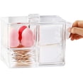 thumbnail image 1 of Caja de ALMACENAMIENTO de maquillaje KEWITY Con dispensador de hisopos de algodón, 1 of 2