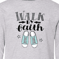 thumbnail image 4 of Inktastic Walk by Faith Quote Long Sleeve Youth T-Shirt, 4 of 5