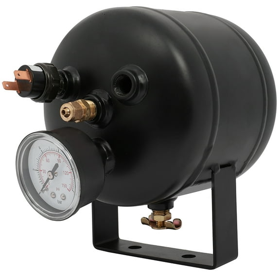 0.5 Gallon (2 Liter) 5 Ports Suspension Air Ride Bag Train Truck Horn Air Tank