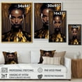 thumbnail image 4 of Designart Sensual Liquid Gold Woman III Floating Frame Wall Art, 4 of 5