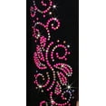 thumbnail image 2 of Ice Skating Pants with "Pink Neon Swirls" rhinestuds design, 2 of 2
