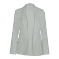 thumbnail image 2 of Vedolay Womens Jackets Womens Casual Lightweight Blazer Open Front Lapel Long Sleeve Office Jackets,Gray XL, 2 of 4