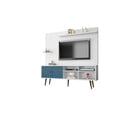 thumbnail image 4 of Liberty Freestanding Entertainment Center 70.87 in White and Aqua Blue, 4 of 7