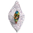 thumbnail image 3 of Romantic Lounger Chair Bag, Vintage European Paris Eiffel Tower with Flowers Floral Swirls Art, High Capacity Storage with Handle Container, Lounger Size, Pale Blue Pink and White, by Ambesonne, 3 of 5