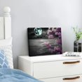 thumbnail image 3 of Fenyluxe Moon Water Flowers Canvas Wall Art Print Ready To Hang 20x16in, 3 of 6