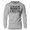 Sport Grey, variant on GYMISH Lift in Peace Lightweight Long Sleeve Hooded T-Shirt for Men – Funny Gym Hoodie, Black on Black, Small
