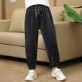 thumbnail image 3 of Kiijoy Little Girls Lined Sweatpants Cozy Loose Fit Jogger Pants, Sizes 6-7, 3 of 3