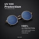 thumbnail image 3 of Gafas de sol KALIYADI redondas polarizadas retro de metal UV400 47 mm, 3 of 7