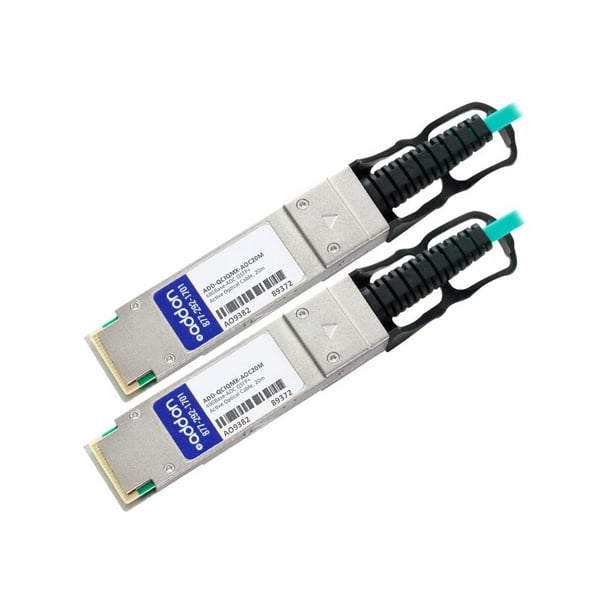 AddOn - 40GBase-AOC Câble de Fixation Directe - Conforme à TAA - QSFP+ à QSFP+ - 20 M - Fibre Optique - Actif