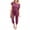 Short-Mauve, variant on MLANM Women's Loose Solid Off Shoulder Elastic Waist Stretchy Long Romper Jumpsuit, XL Gypsophila Black