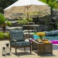thumbnail image 3 of ARDEN Outdoor Deep Seat Cushion Set, 24 x 24, Water Repellant, Fade Resistant, Deep Seat Bottom and Back Cushion for Chair, Sofa, and Couch, Sapphire Aurora Blue Damask, 3 of 13