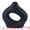 Black, variant on Unique Bargains Donut Hollow Circle Ceramic Flower Vase White 5.7"L x 1.6"W x 5.7"H