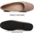 thumbnail image 5 of Pfhytec LU Flats for Women Comfortable Wide Width Square Toe Ballet Shoes Dressy Slip-ons Loafers, 5 of 5