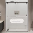 thumbnail image 6 of Seawin Mara Bypass Sliding Shower Door 56 - 60 in. W x 78 in. H Matte Black Hardware 3/8 inch (10 mm) Thick Clear Glass Matte Black, 6 of 11