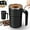 Black, variant on Automatic Self Stirring Coffee Mug with Temperature Display & Lid, Magnetic Stirring Rechargeable Mug, Multifunctional Auto Mixing Cup for Home, Office, Travel