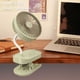 thumbnail image 4 of Ventilador de Escritorio Recargable Por Usb con Clip | Pequeño Ventilador Portátil de 3 Velocidades Ajustable con Abrazadera de Agarre Fuerte | Ventilador Personal Silencioso con Rotación de 360° par, 4 of 6