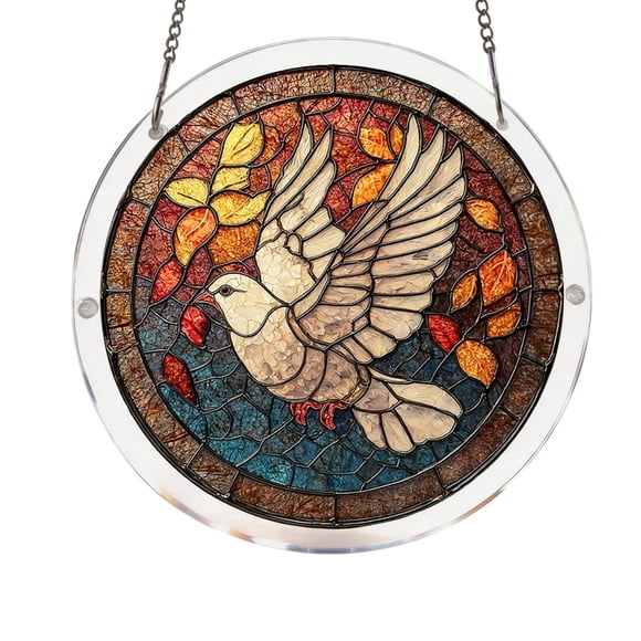 Tong Acrylic Puzzle Style Colored Glass Style Hanging Featuring Unique Irregular Shapes As Home Art Which Can Be Installed On Windows