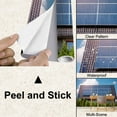 thumbnail image 4 of Peel and Stick Wallpaper Waterproof Large solar panel roof Wall Mural Decor Self Adhesive and Removable 100in x 144in, 4 of 8
