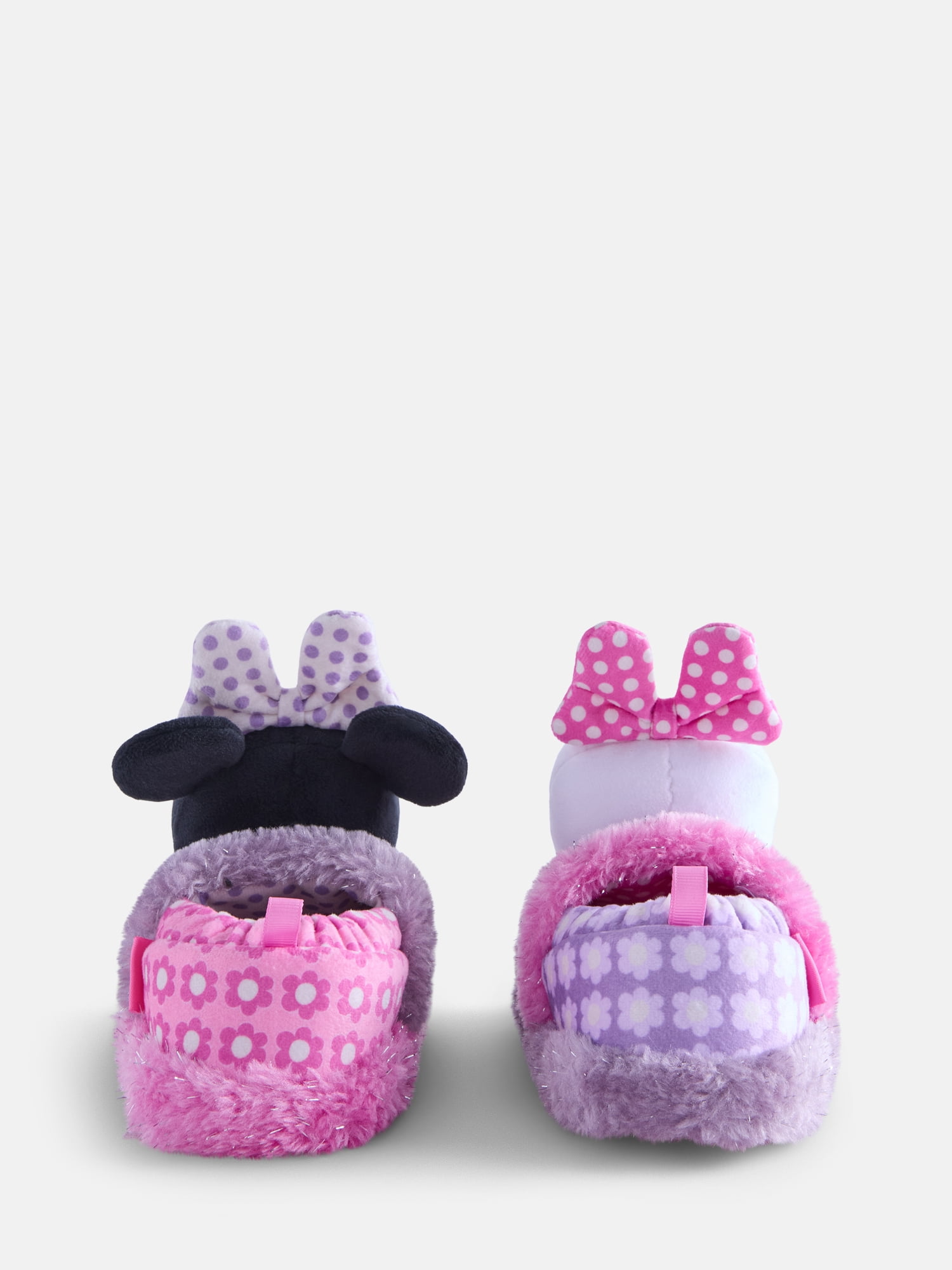 Disney Toddler Girls Minnie Mouse and Daisy Duck Slip On Slippers