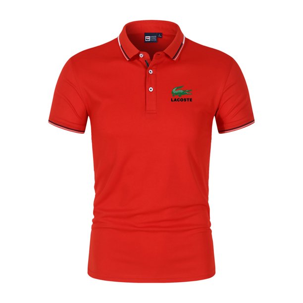 laco polo de los hombres de manga corta de verano de negocios casual de golf solapa polos camisa de tenis camisa de alta calidad camisetapangjing