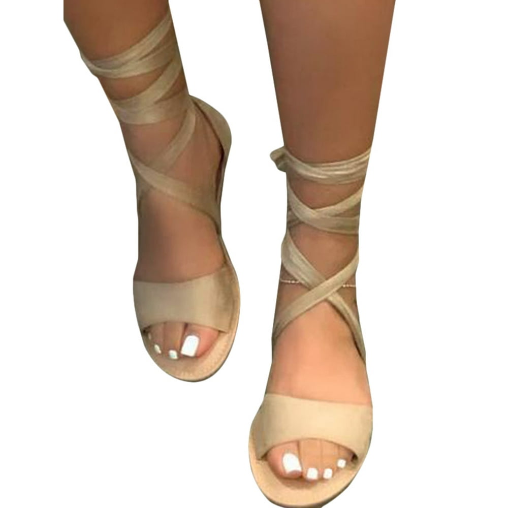 designer lace up sandals