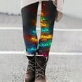 thumbnail image 2 of Buigttklop Christmas Leggings for Women Xmas Funny 3D Graphic High Waisted Yoga Pants Ankle Length Holiday Stretchy Tights, 2 of 6