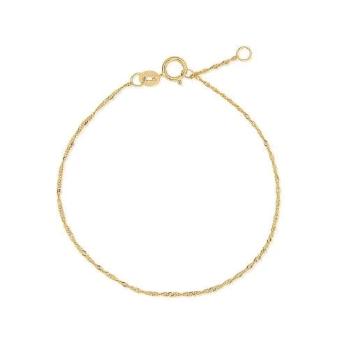 Gold Singapore Chain Bracelet