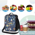 thumbnail image 4 of Fotbe Marine Nautical Lonchera Bolsa de Almuerzo para Hombres y Mujeres, Lonchera de Gran Capacidad, Bolsa de Almuerzo Reutilizable, Bolsa Térmica Aislante, 4 of 7