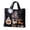Blue, variant on Resuable Eco Shopping Bag,Halloween Pumpkin Ghost 2D Embroidery Pattern Carry on Bag,Halloween Tote Gift Bags