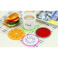 thumbnail image 3 of 10PCS Cup Coaster Assorted Fruit Decor Silicone Coaster Drink Coaster for Party, 3 of 5