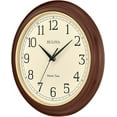 thumbnail image 2 of Bulova Wooden Atomic analog wall clock, C5004 Atomic Time 2, sets automatically, quartz battery., 2 of 3