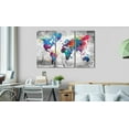 thumbnail image 2 of Tiptophomedecor Stretched Canvas World Map Art - Maps: Grey Style - Stretched & Framed Ready To Hang Art, 2 of 3