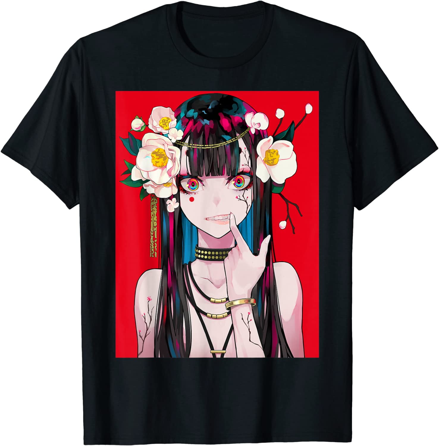  Anime Girl Japanese Aesthetic anime Otaku T-Shirt : Clothing,  Shoes & Jewelry