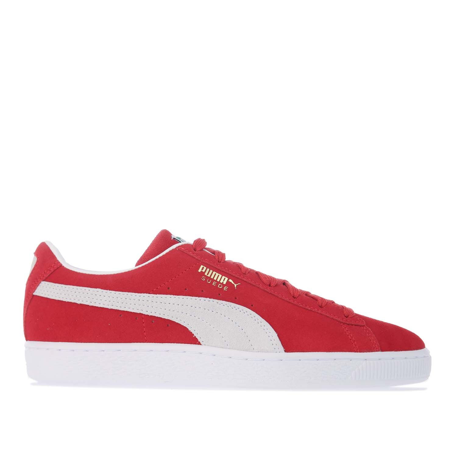 Men's Puma Suede Classic XXI Sneakers Shoes in Red Walmart.com