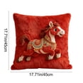 thumbnail image 3 of Nkmbld New Year Decorative Pillow Covers, Year of The Horse Spring Festival Pillowcases, Happy Lunar New Year Holiday Cushion Case Decoration for Sofa Couch, 3 of 8