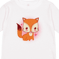 thumbnail image 4 of Inktastic Fox Girl Cute Woodland Animal Girls Long Sleeve Toddler T-Shirt, 4 of 5