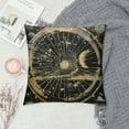 thumbnail image 2 of Shiartex Sun Moon Throw Pillow Covers Exotic Pillow Cases Cushion Covers for Bedroom Solar System Decor Decorative Throw Pillowcases Bohemian Astrology Space Black Cushion Cases 18x18in, 2 of 5