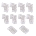 thumbnail image 2 of Conector COB de 8 Mm Esquina/En Forma L Piezas, Conectores Sin Espacios 2 Piezas para Tiras Luces LED COB, NO Cinta 10, 2 of 9