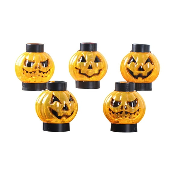 Led Light Strips Halloween Hand-Held Funny Face Pumpkin Lantern Strip Desktop Decoration Luminous Led Pumpkin Night Light Led Light Bar