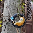 thumbnail image 4 of GUOOL Sculpture en Résine Figurines d'Animaux Pendentif d'Arbre Statue de Jardin Balançoire, 4 of 9