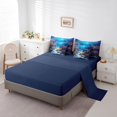 thumbnail image 3 of Erosebridal Sealife Starfish Bedding Sets Twin Size,Underwater World Comforter Sets with Sheets,Wildlife Bedroom Decor,Reversible,Breathable,7-Piece, 3 of 5